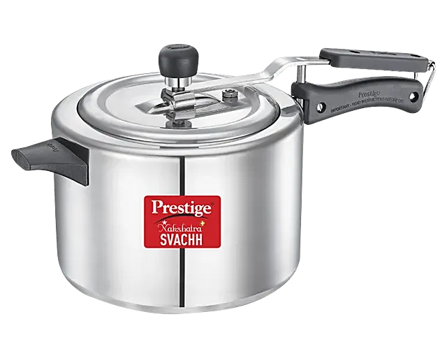 Prestige Nakshatra Plus Svachh Aluminium Spillage Control Pressure Cooker - Silver, 5 l-1.webp
